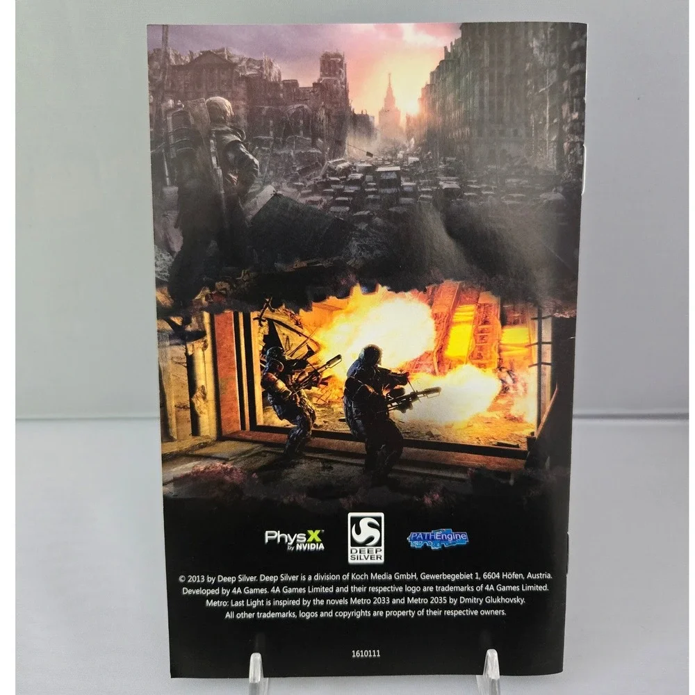 Metro: Last Light Limited Edition‎ - Xbox 360 - CIB W/ Manual & Inserts Tested